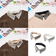 Crazy False Elaborate Shawl Collar Heavy Duty Diamante Sweet False Collar Detachable for Lady Delica