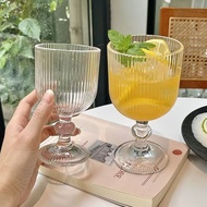 Coupe Cocktail glass, smoothie cup, tall striped coffee cup 270ml and 370ml - LV225+LV215