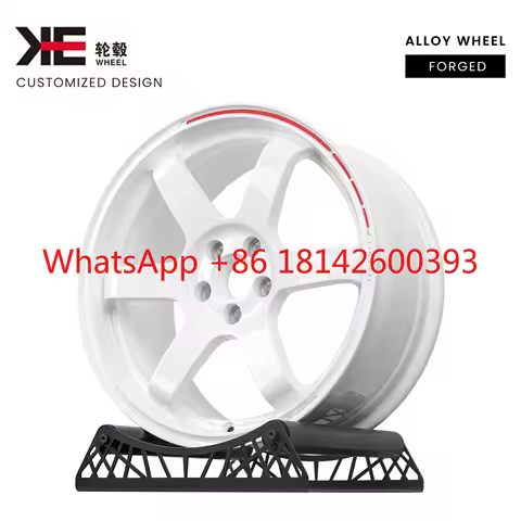 Lightweight White Rims TE37 6 Spoke 17 18 19 20 Inch Forged Car Wheel 5x114.3 5X112 5x120 Wheel for