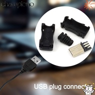 CHAMPIONO Mini USB Male Connector, DIY 5Pin USB 2.0 Jack, Micro Male USB Plug Connector Male Plug So