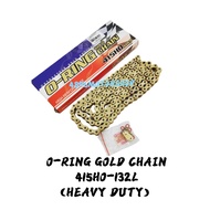 RANTAI HIGH PERFORMANCE O-RING GOLD CHAIN 415HO-132L 415 - 132L O RING Y15ZR Y16ZR RS150 RSX LC135 Y