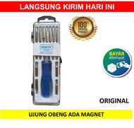 Obeng Set 16 in 1 Kotak Handphone Laptop Komputer Jam 16 Pc Pcs 16pc 16 pcs Student Tools Kit Perlengkapan Peralatan Screwdriver