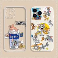 Cartoon Tom Jerry Mouse OPPO A6Pro A5Pro A98 A58 A77 GT6 GT7 Pro Shock-Resistant Phone Case Protecti