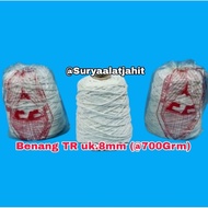 TR thread size 8mm @700gm R/W Mbangun work = rp. 45,000/1cones