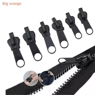 [Big orange] 6pcs Zipper Repair Kit Universal Zipper Repair Replacement Zipper