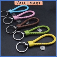 Car Keychain Key Ring Key Fob Leather Rope Strap Weave