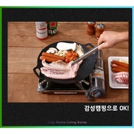 LACENA IH Griddle Pan 30cm 36cm Korean Multi Griddle Pan Induction Gas Stove Camping BBQ Grill