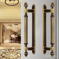 Villa 888 European Style Shilian Glass Door Handle Entry Solid Wood HK Damen Taihao Workshop Club SF