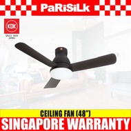 (Bulky)(FREE INSTALLATION) KDK U48FP 3-Blades Remote Control DC Ceiling Fan with LED Light (120cm)