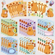 8pcs Capybara Puzzle Stickers
