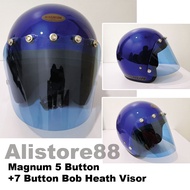 Magnum 5 Button Helmet With 7 Button Bob Heath Visor
