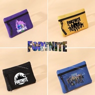 Fortnite Wallet Children's Portable Small Zero Wallet Coin Bank Card Zipper Storage Bag Birthday Gif
