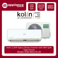 Kolin 2.5HP Aptus Series Inverter with Wifi Split Type Aircon KSM-IW25-9L1M