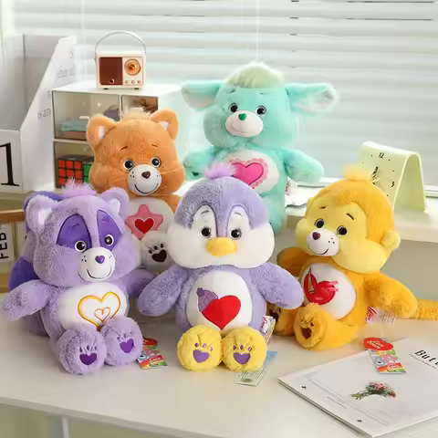 33cm Forest animals Genuine Care Bears Soft Plush Toys High Quality Fluffy Dolls Graduation Christma