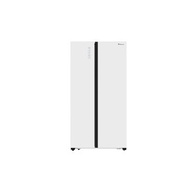 H i s e n s e FRIDGE WHITE GLASS 620L Side by Side Refrigerator RS686N4AWU I PETI AIS SEJUK