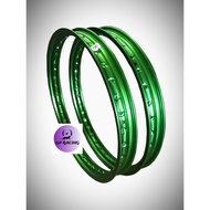 RIM ALLOY HIJAU 1.40 X 17 (2 PCS) ALOI RIM GREEN "GP RACING"
