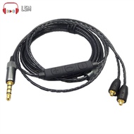 LSM Headset Line Replacement Headphone Wire Compatible For Shure Mmcx Se215 Se535 Se846 Ue900 Volume Adjustable Cable