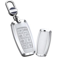 KUNIO Leather Metal Car Key Fob Cover Case Fit for Genesis Genesis G80 GV80 G70 GV70 Key Protective 
