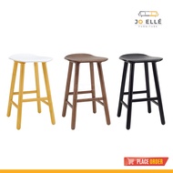 Jo ELLE - Harumi Counter Stool / Bar Chair / High Stool / Solid Wood Stool