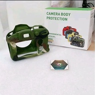 Rubber Silicone case Foor Nikon D7100 Army
