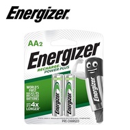 2PCS GENUINE Energizer Power Plus AA Recharge Battery 1.2V 2000mAh - NH15PPBP2