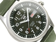 [Watchwagon] Seiko 5 Sports SNZG09K1 Automatic Green Nylon Strap Gents Military Sports Watch SNZG09K  SNZG09