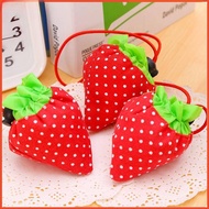 Sweetest Companion for Your Errands Cute Strawberry Foldable Bag - Reusable & Large Capacity