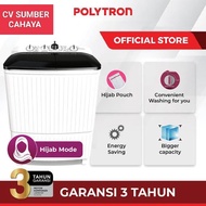 Polytron Mesin Cuci 2 Tabung 10 Kg PWM 1082 Twin Tube PROMO GARANSI