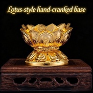 【Ready Stock】Lotus-shaped ghee lamp holder Hand Lotus Butter Candle Holders Creative Candlestick Lot