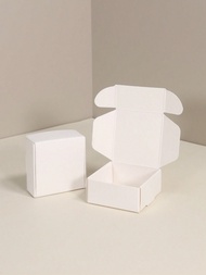 6pcs/24pcs Kraft Paper Mini Gift Boxes 5.5x5.5x2.5cm/2.17x2.17x0.98in Small Bracelet Packaging Boxes