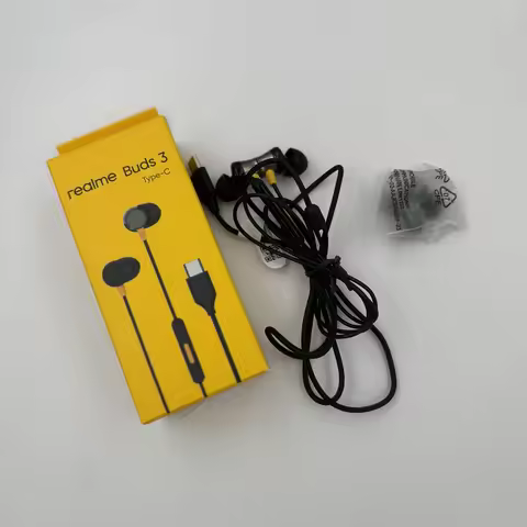 Realme RMA2413 3.5mm Audio Jack/Type C Wird In-ear Earphones for Realme GT 6 7 14 13 12 10 9 Pro Plu