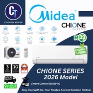 MIDEA R32 Inverter Series Aircond (1.0HP-2.5HP) MSCH (CHIONE) / MSNEB (numen) With I-Clean Air Cond 
