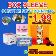 Packaging box sleeve printing(Custom size)MoQ 50pcs