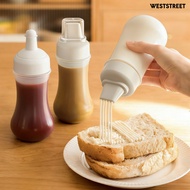 Weststreet Squeeze Condiment Bottle with Measuring Markings 1/5 Nozzles Drizzle Bottle for Ketchup S