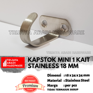 Kapstok Stainless 1 Kait 18mm - Hook / Capstock - Gantungan Baju