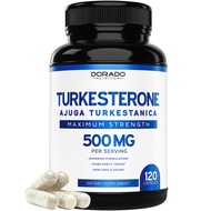 Turkesterone Supplement 500mg (120 Capsules) - Stamina, Drive, Athletic Performance & Muscle Mass -