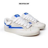 Emoe- Bubble- White - Blue Sneakers for Men and Women White Casual Shoes Elegant Casual Rubber Shoes