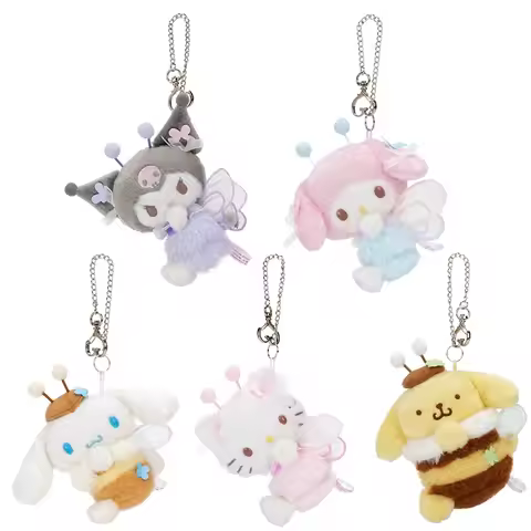 Sanrio Flower Field Whispers My Melody My Sweet Piano Kuromi Plush Pendant Keychain Backpack Accesso