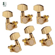 Sunnimix Sealed 3R3L Tuning Pegs Machine Heads Tuner for Folk Guitar Replacement handle 3R3L