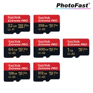 SanDisk Extreme Pro MicroSD Card 4K U3 V30 100MB/s 32GB 170mb/s 64GB 128GB 256GB 400GB 512GB 1TB PhotoFast Official Store