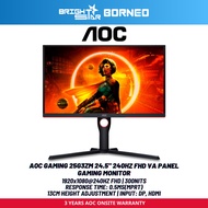 AOC GAMING 25G3ZM 24.5" 240HZ FHD VA Panel Gaming Monitor