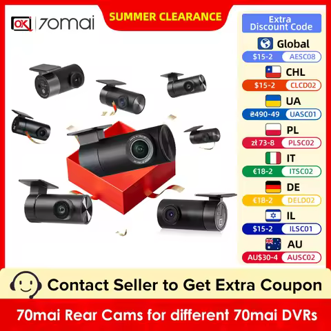 70mai Rear Cams for different models of 70mai Dash Cam