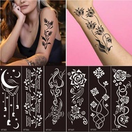 Zhengxiang Juice Tattoo Template Black PET Hollow Tattoo Sticker India Hannah Cream Tattoo Template 