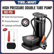 High Pressure Bicycle Pump With Gauge 160 PSI Air Pump for Bike/Motorcycle/MTB/Car Pam Basikal Pam T