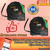 HIJAU Ealsem 7.5 Meter Measuring Tape Meter Measuring Tool Color Black Green Yellow Wood Measuring W