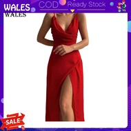 <wales> Strappy V-neck dress