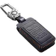 Genuine Leather Key fob Cover Compatible with Range Rover Jaguar Evoque Discovery Land Rover accesso