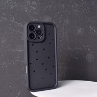 For Motorola MOTO G86 G06 G85 G64 G54 E15 Silicone Casing Black Love Full Coverage Protective Case