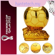 21cm 2022 Qatar Ballon d'or Trophy Ornament Memorabilia Souvenir Football Soccer Gift