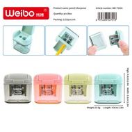 WEIBO WB-71016 PENCIL SHARPENER DOUBLE HOLE(1PCS) SCHOOL SUPPLIES